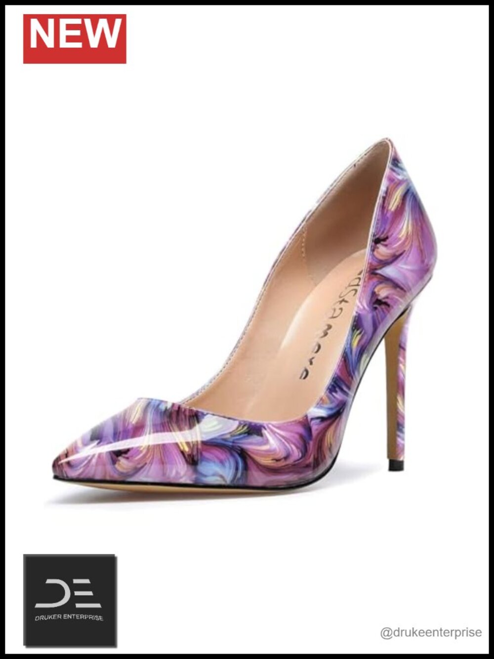 High Heels Pointed-Toe Stiletto Pumps 4 Inch Slip-On Women's Shoes
